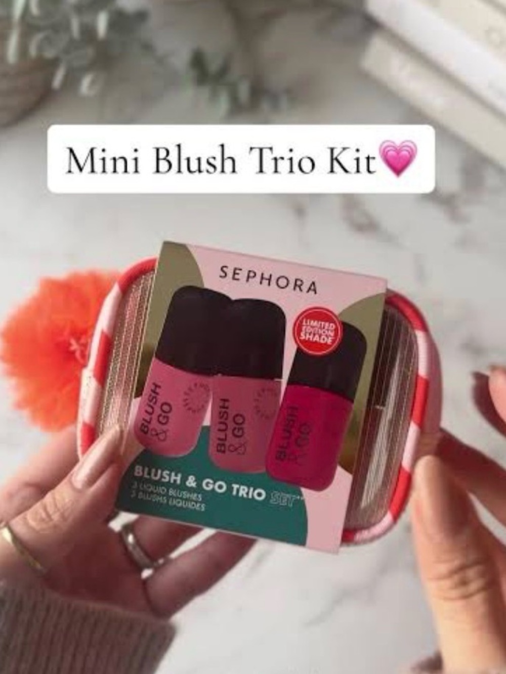 Sephora Mini Blush Trio — Pink, Coral & Mauve